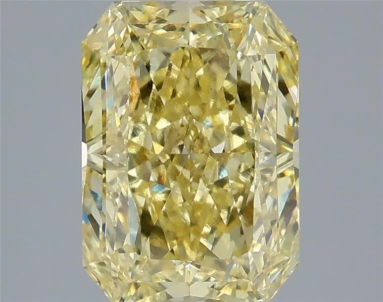 3.08 Ct. Fancy Yellow Radiant Lab Grown Diamond
