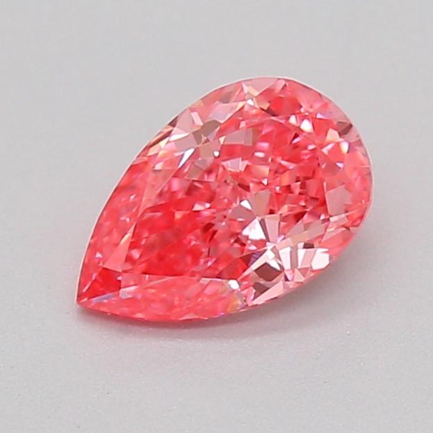 0.31 Ct. Fancy Vivid  Pink Pear Lab Grown Diamond