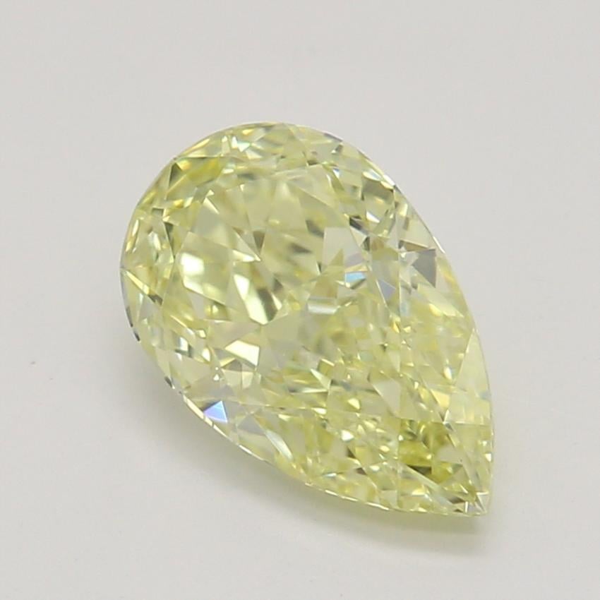 0.71 Ct. Fancy Yellow Pear Diamond