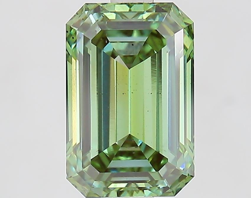 2.59 Ct. Fancy Vivid Green Emerald Lab Grown Diamond