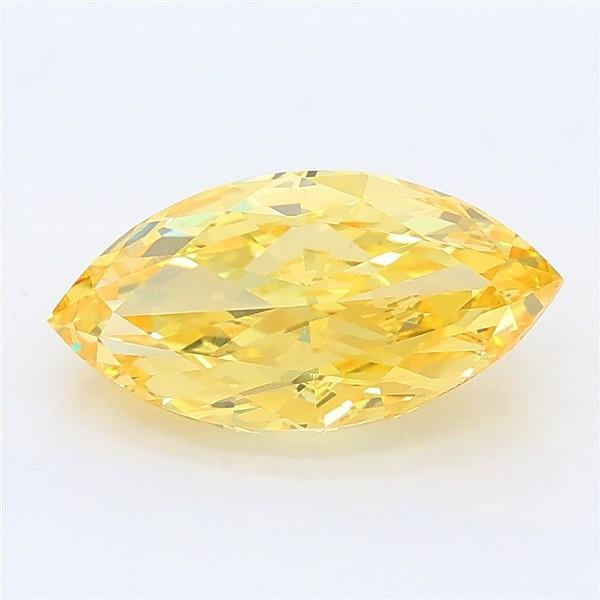 2.57 Ct. Fancy Vivid Yellow Marquise Lab Grown Diamond