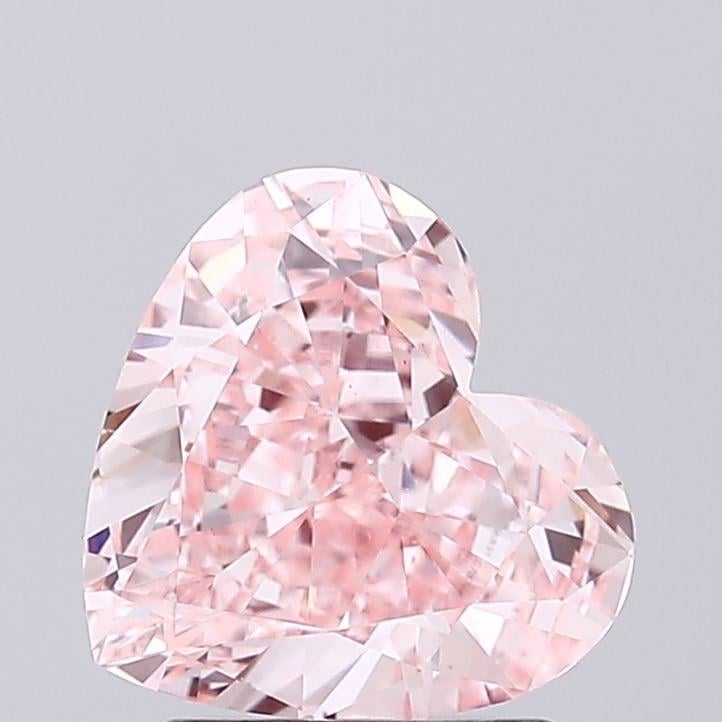 2.00 Ct. Fancy Vivid Pink Heart Lab Grown Diamond