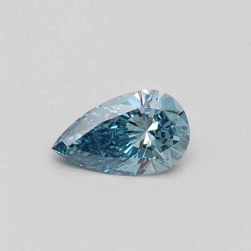 0.40 Ct. Fancy Vivid Malibu Blue Pear Lab Grown Diamond