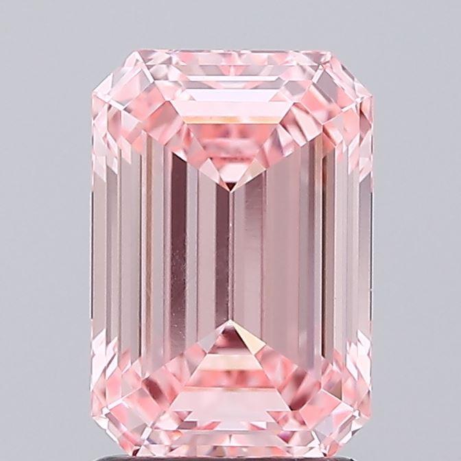 2.06 Ct. Fancy Vivid Pink Emerald Lab Grown Diamond