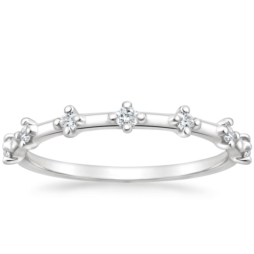 Spaced Diamonds Wedding Ring 