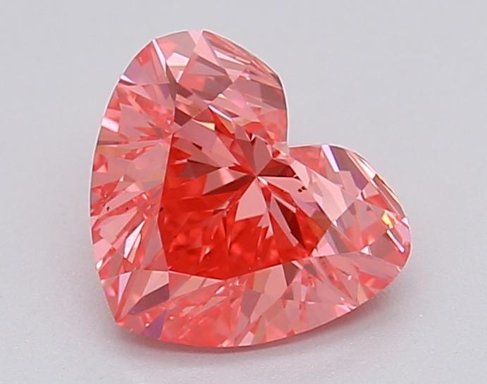 0.98 Ct. Fancy Vivid Pink Heart Lab Grown Diamond