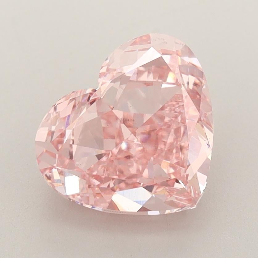 2.71 Ct. Fancy Intense  Pink Heart Lab Grown Diamond