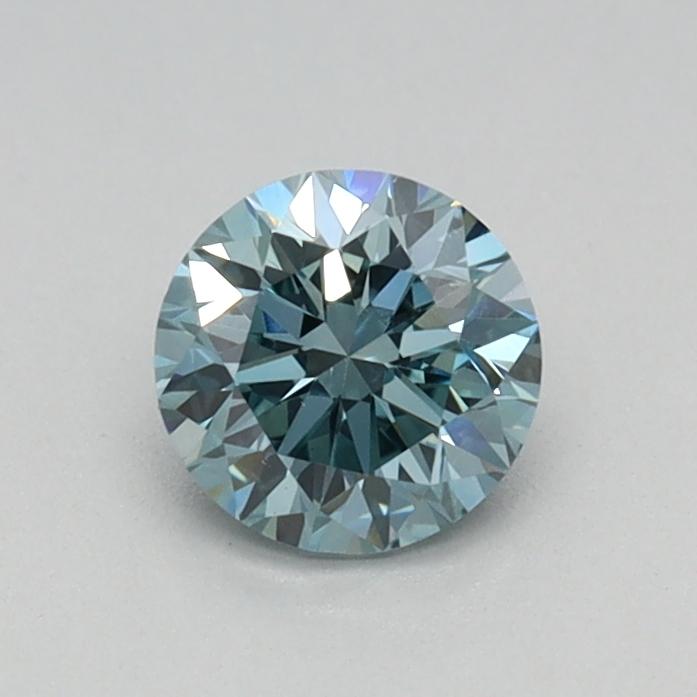 0.40 Ct. Fancy Vivid Blue Round Lab Grown Diamond