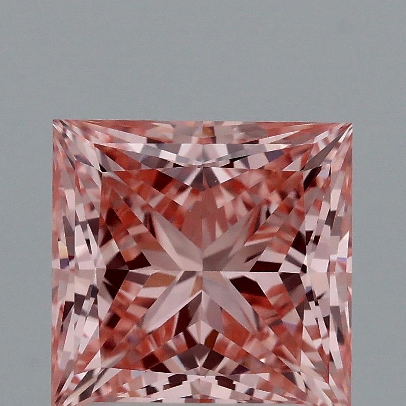 2.07 Ct. Fancy Vivid Pink Princess Lab Grown Diamond