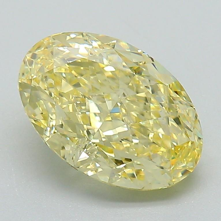 2.25 Ct. Fancy Intense Yellow Oval Lab Grown Diamond