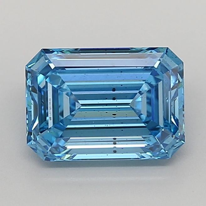 2.05 Ct. Fancy Vivid Blue Emerald Lab Grown Diamond