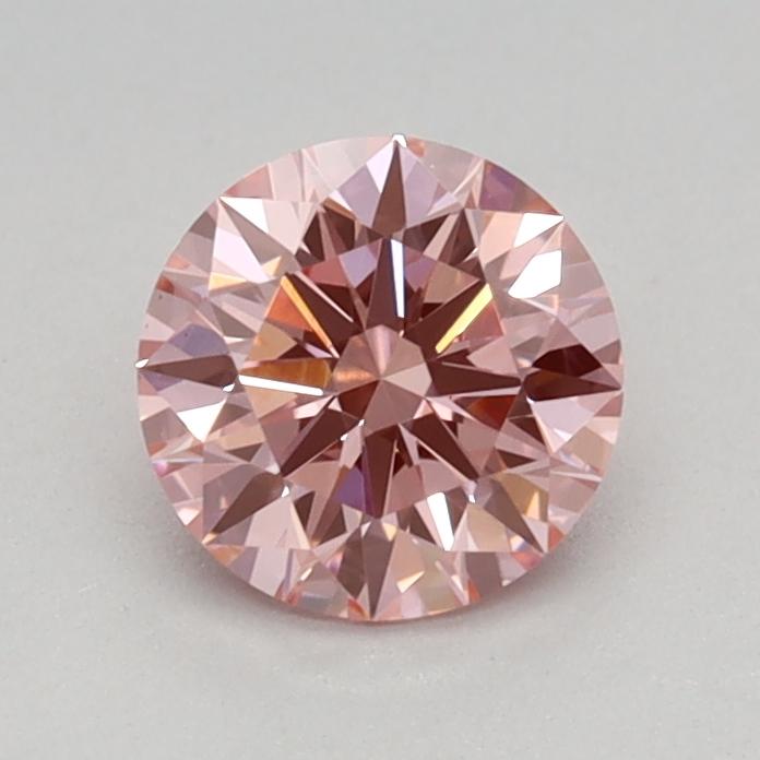0.54 Ct. Fancy Vivid Pink Round Lab Grown Diamond