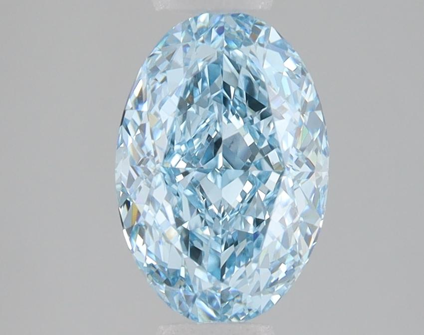 2.04 Ct. Fancy Intense Blue Oval Lab Grown Diamond