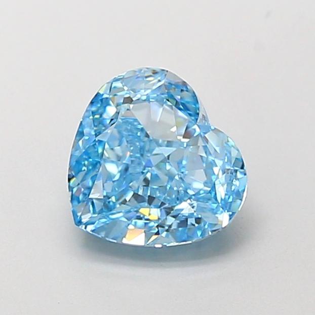 1.54 Ct. Fancy Vivid  Blue Heart Lab Grown Diamond
