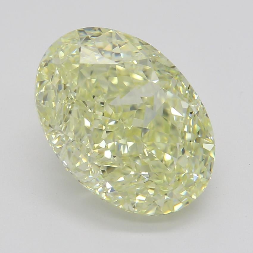 3.06 Ct. Fancy Light Yellow Oval Diamond