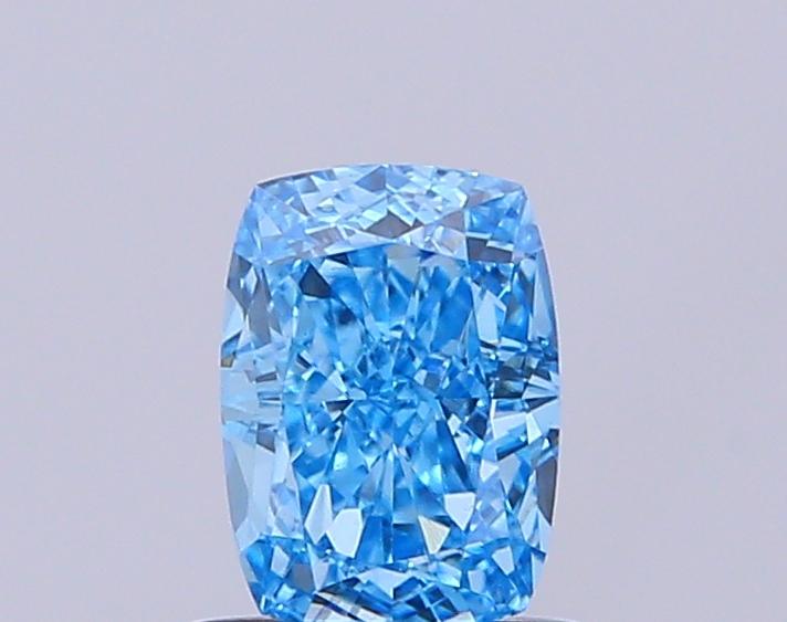 1.01 Ct. Fancy Vivid  Blue Cushion Lab Grown Diamond