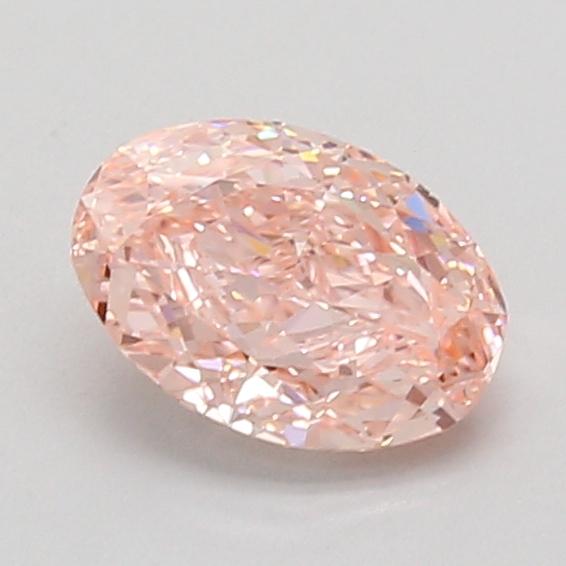 1.08 Ct. Fancy Vivid Pink Oval Lab Grown Diamond