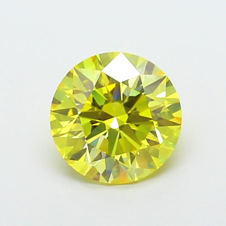 2.24 Ct. Fancy Vivid Yellow Round Lab Grown Diamond