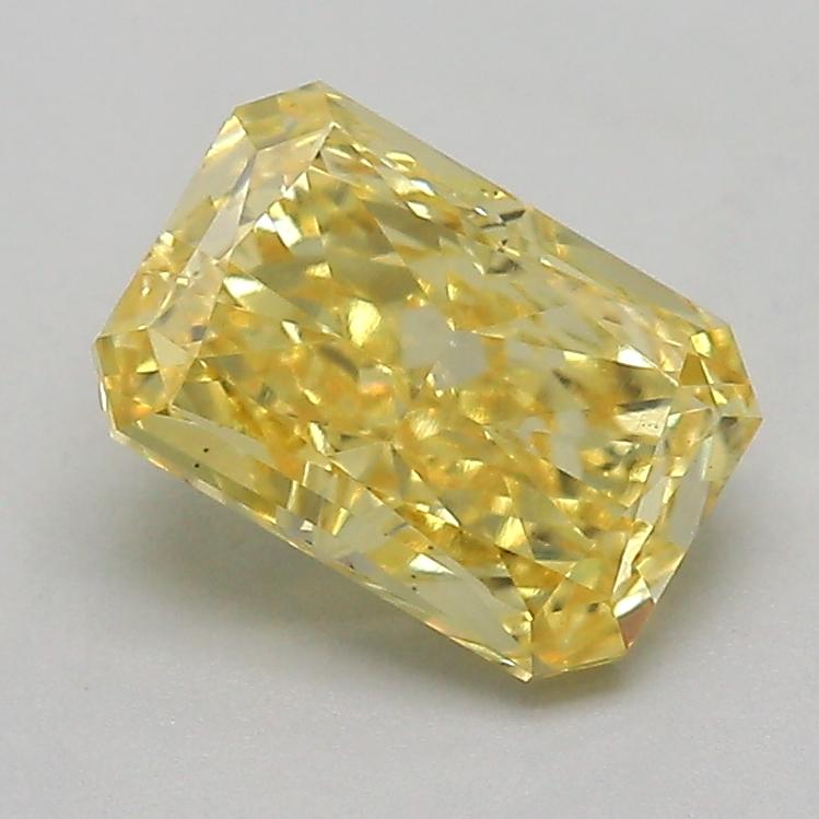 1.08 Ct. Fancy Intense  Yellow Radiant Lab Grown Diamond
