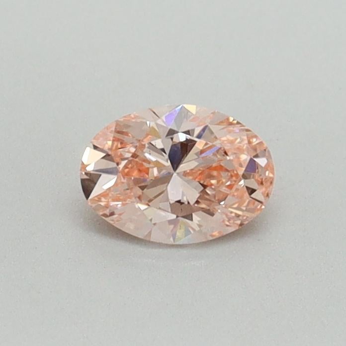 0.30 Ct. Fancy Vivid Pink Oval Lab Grown Diamond