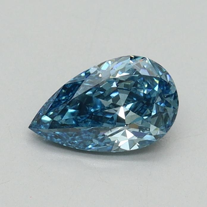 0.52 Ct. Fancy Vivid Blue Pear Lab Grown Diamond