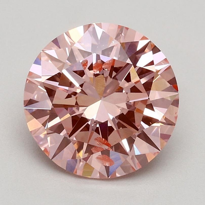 1.50 Ct. Fancy Intense Pink Round Lab Grown Diamond