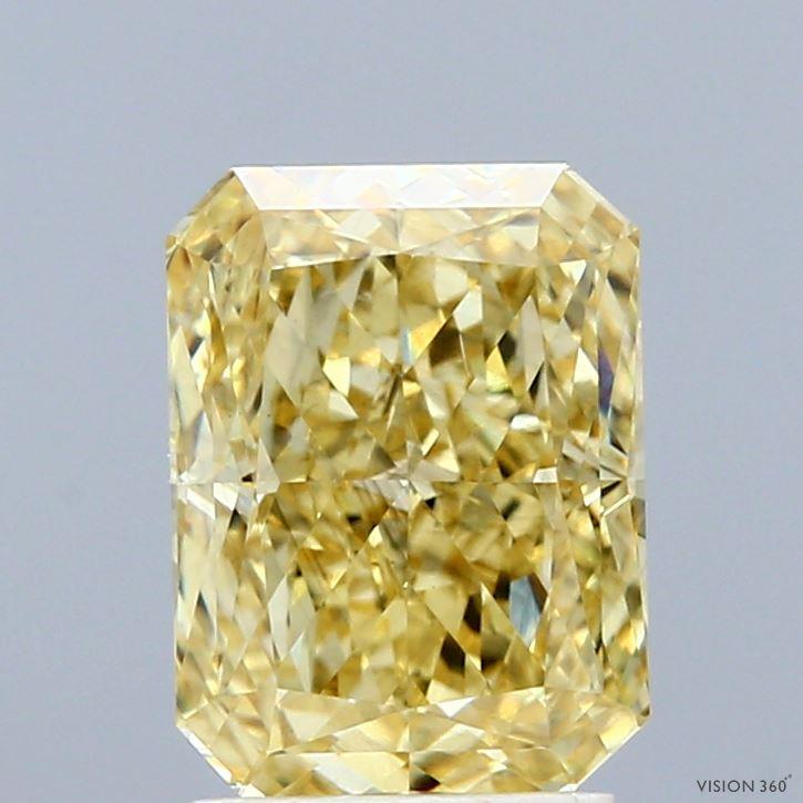 2.51 Ct. Fancy Intense Yellow Radiant Lab Grown Diamond