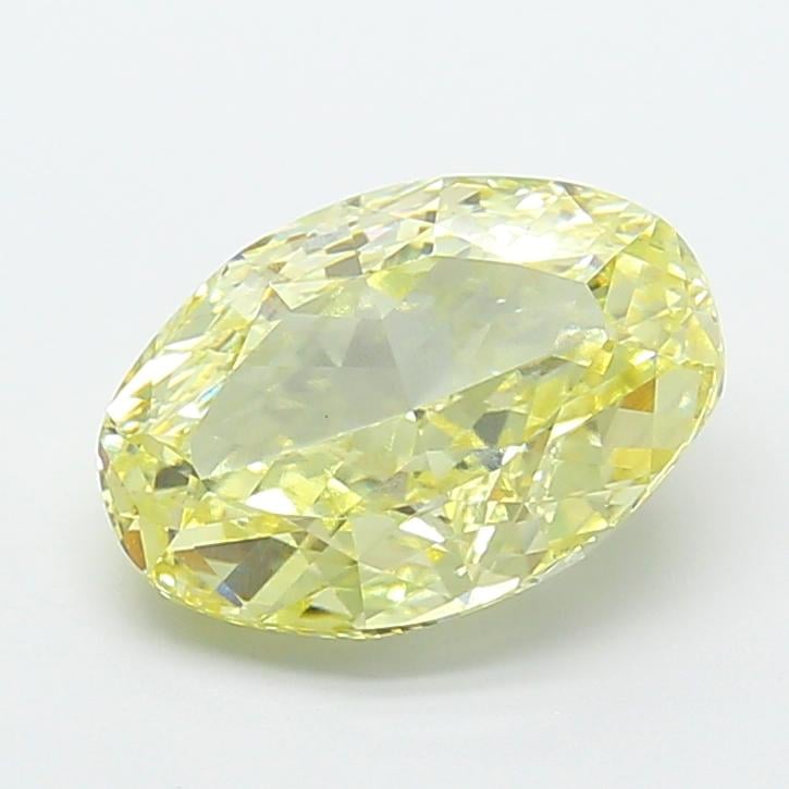 5.02 Ct. Fancy Yellow Oval Lab Grown Diamond