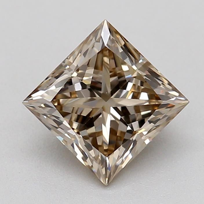 0.71 Ct. Very Light  Brown Princess Lab Grown Diamond