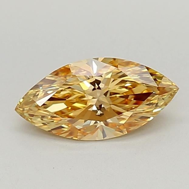 0.89 Ct. Fancy Intense Yellow Marquise Lab Grown Diamond