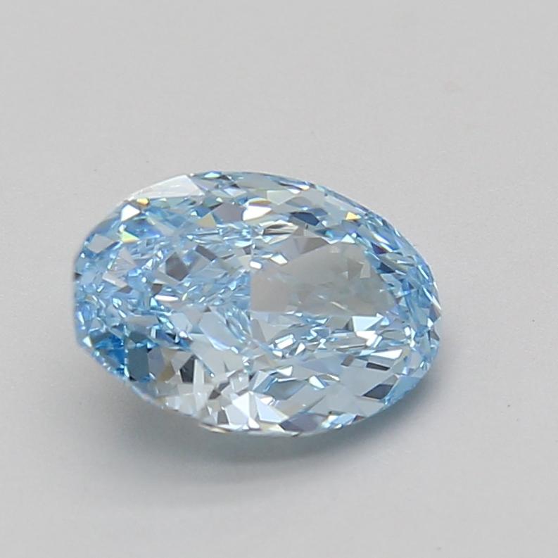 2.07 Ct. Fancy Vivid Blue Oval Lab Grown Diamond