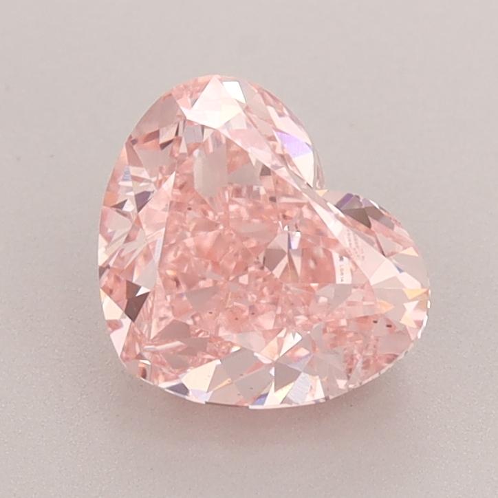 1.62 Ct. Fancy Vivid  Pink Heart Lab Grown Diamond