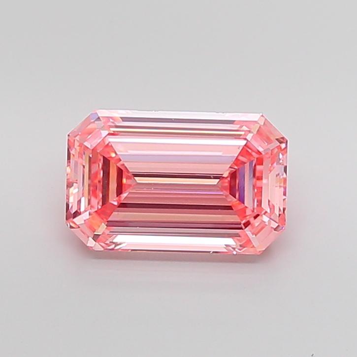 3.90 Ct. Fancy Vivid Pink Emerald Lab Grown Diamond