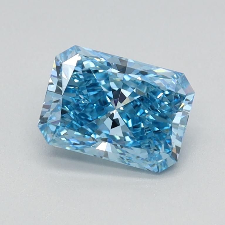 0.73 Ct. Fancy Vivid Blue Radiant Lab Grown Diamond