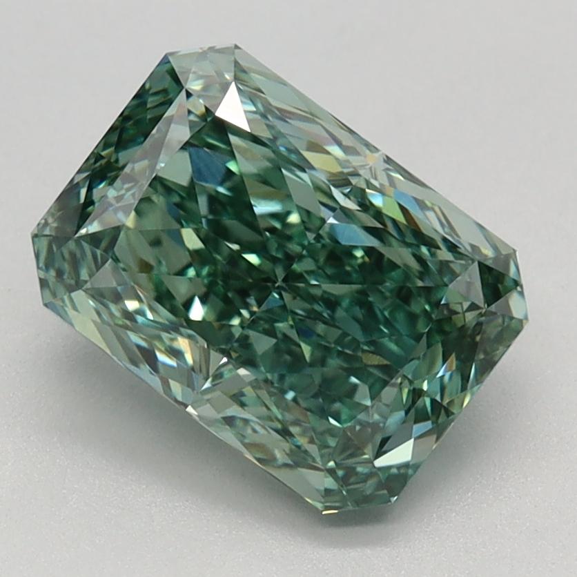 2.03 Ct. Fancy Vivid Green Radiant Lab Grown Diamond