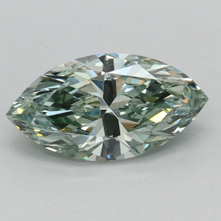 0.60 Ct. Fancy Vivid Green Marquise Lab Grown Diamond