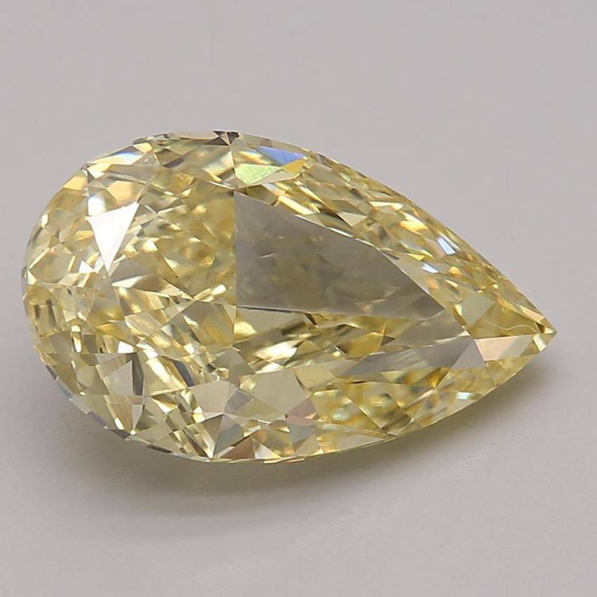 5.37 Ct. Fancy Intense Yellow Pear Lab Grown Diamond