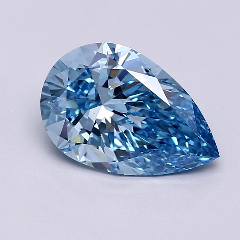 2.48 Ct. Fancy Vivid  Blue Pear Lab Grown Diamond