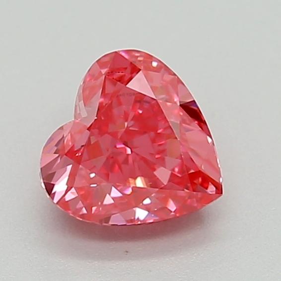 0.44 Ct. Fancy Vivid  Pink Heart Lab Grown Diamond