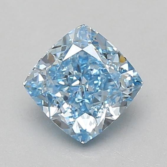 1.06 Ct. Fancy Vivid Blue Cushion Lab Grown Diamond