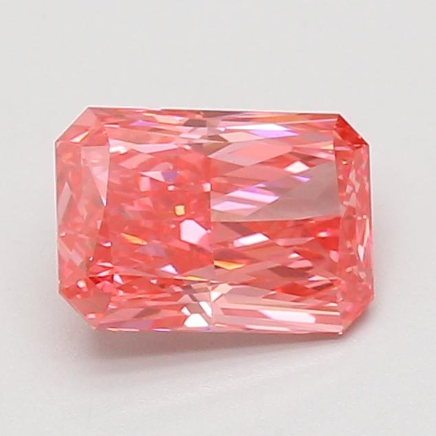 1.52 Ct. Fancy Vivid Pink Radiant Lab Grown Diamond