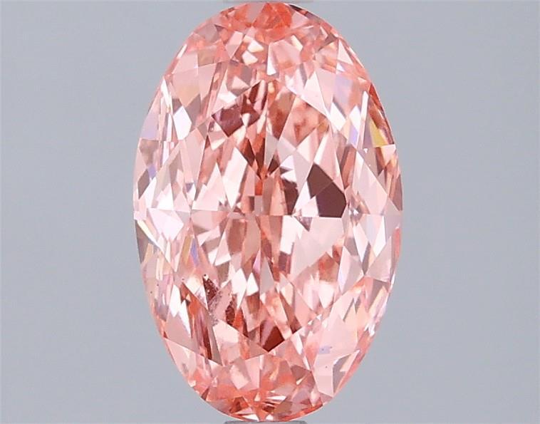 1.84 Ct. Fancy Vivid Pink Oval Lab Grown Diamond