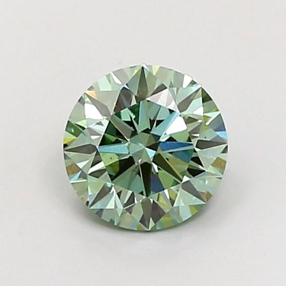 1.50 Ct. Fancy Vivid Green Round Lab Grown Diamond