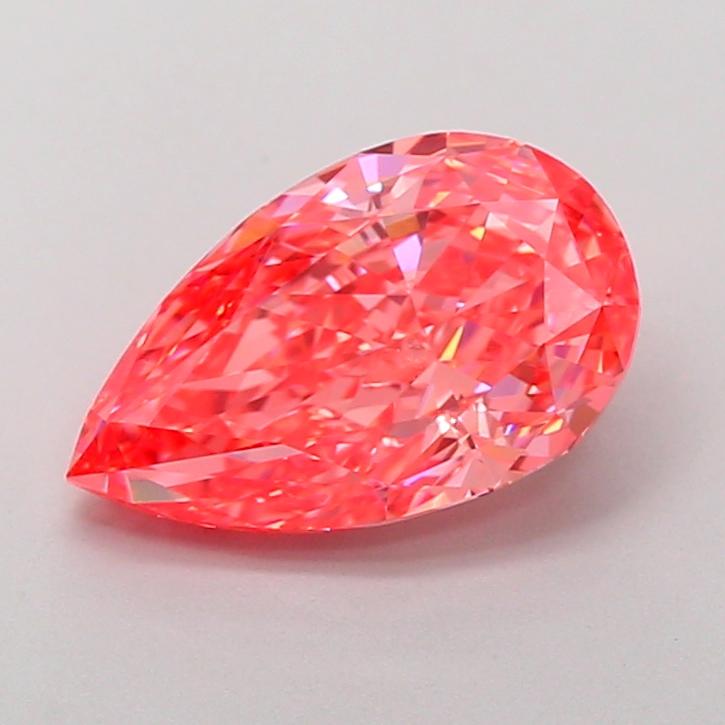 3.05 Ct. Fancy Vivid Pink Pear Lab Grown Diamond