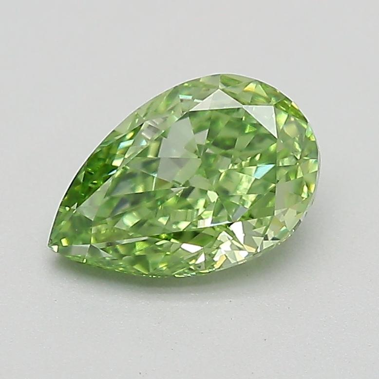 0.52 Ct. Fancy Vivid  Green Pear Lab Grown Diamond