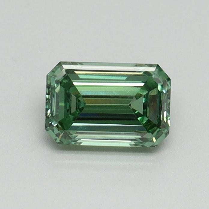 0.52 Ct. Fancy Vivid Green Emerald Lab Grown Diamond