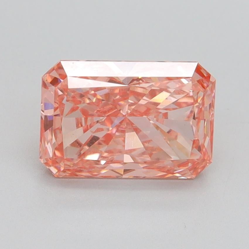 1.56 Ct. Fancy Vivid Pink Radiant Lab Grown Diamond