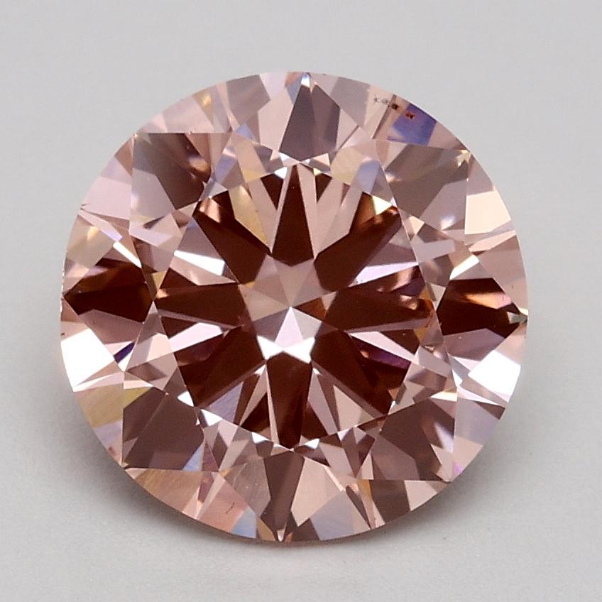 1.80 Ct. Fancy Intense Pink Round Lab Grown Diamond