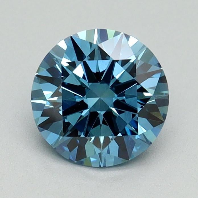 1.00 Ct. Fancy Vivid Blue Round Lab Grown Diamond