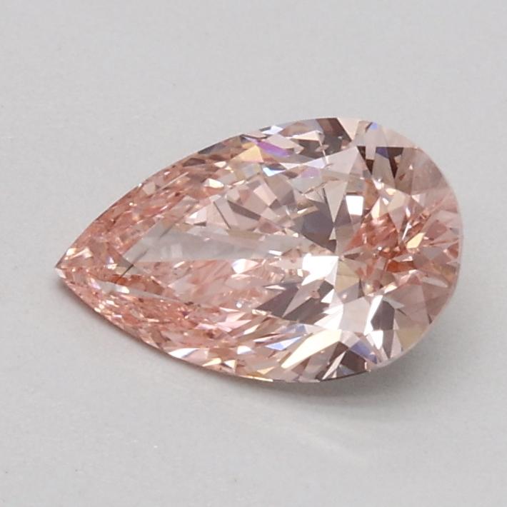 0.54 Ct. Fancy Intense Pink Pear Lab Grown Diamond